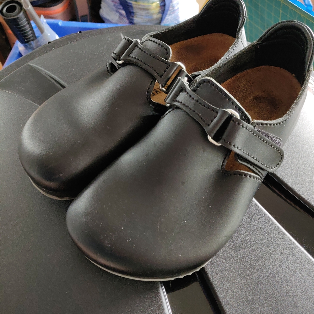 Birkenstock 37 Black Velcro Shoes
